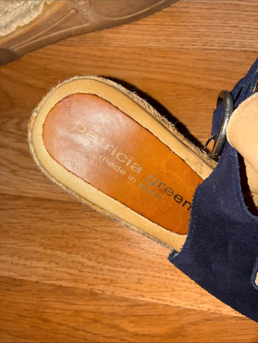 STELLA PEEP TOE ESPADRILLE WITH BUCKLE